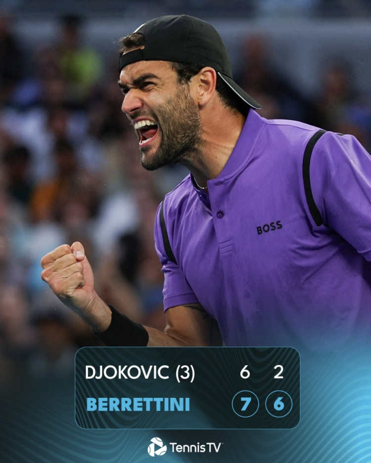 意大利网球队险胜日本网球队，德约科维奇关键制胜的简单介绍